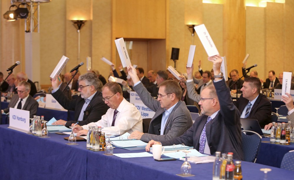 In vielen Punkten waren sich die Delegiierten der Vertreterversammlung der KZBV einig.