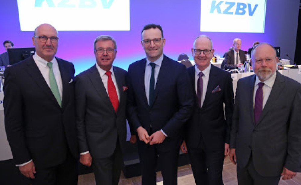 Dr. Karl-Georg Pochhammer, Dr. Wolfgang Eßer, Bundesgesundheitsminister Jens Spahn, Martin Hendges, Dr. Karl-Friedrich Rommel