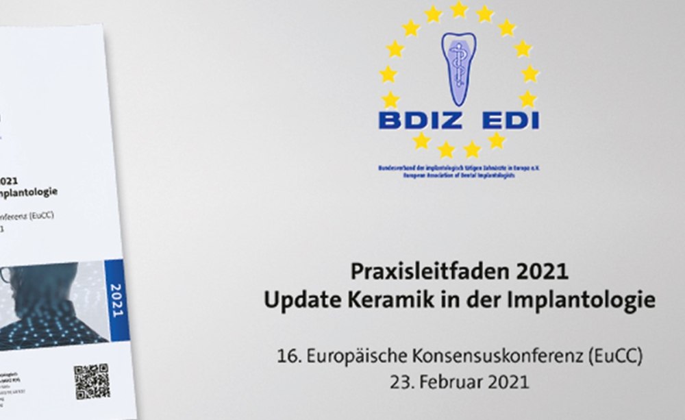 Banner zum Praxisleitfaden Update Keramik 2021