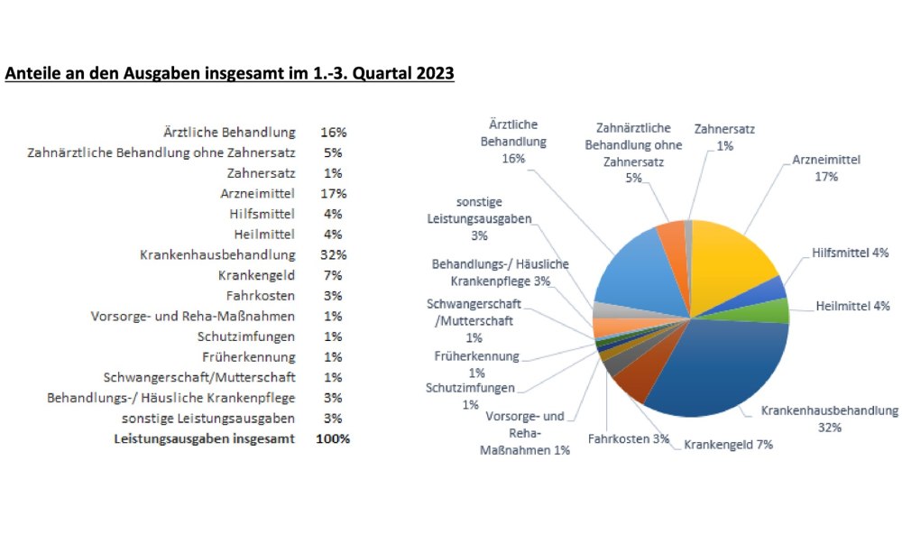 Grafik Anteile Ausgaben GKV Grafik Anteile Ausgaben GKV