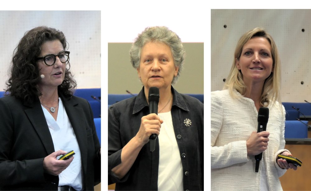 drei Frauen-Protraits nebeneinander