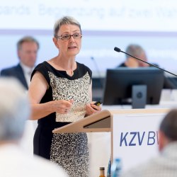 Dr. Ute Maier, Vorstandsvorsitzende der KZV BW und Leiterin der Arbeitsgruppe "Frauenförderung" der KZBV, im dzw-Interview.