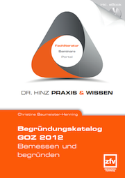 Buchcover Begründungskatalog GOZ 2012