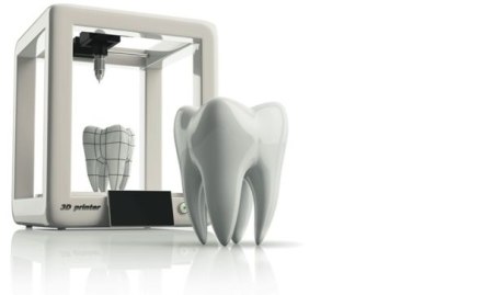Grafik 3D Druck Zahn
