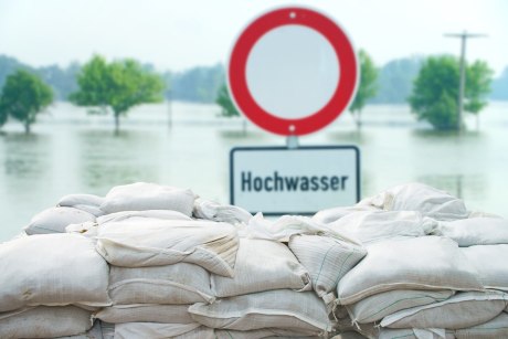 Hochwasser Sandsäcke