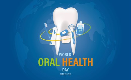 Grafik mit Zahn zum World Oral Health Day