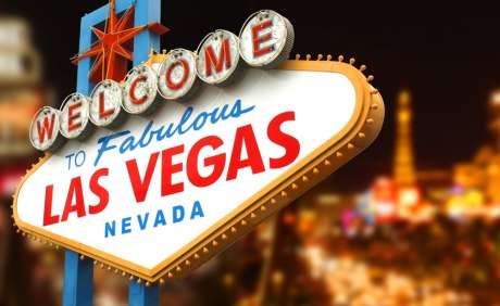 Schild von Las Vegas beleuchtet